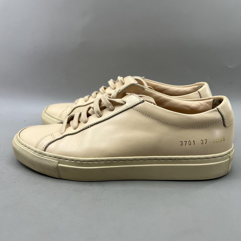 Woman by Common Projects Achilles Shoes Size 7 US, 37 EU Nude Pink Low Sneakers - Picture 3 of 9